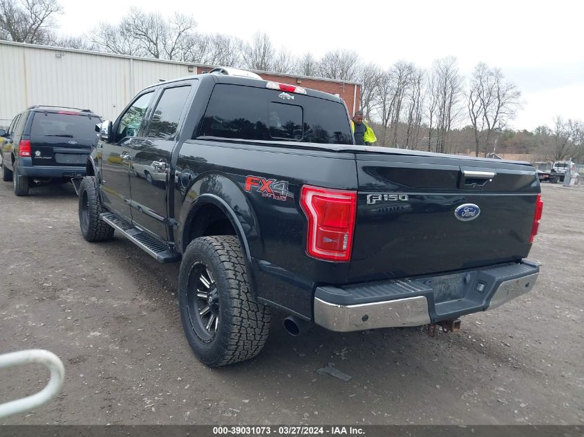 2016 Ford F-150 Lariat VIN: 1FTEW1EG7GFA41300 Lot: 39031073