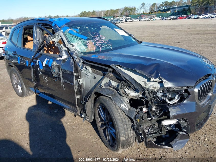 VIN: 5UXTY9C07M9E76951 2021 BMW X3 XDRIVEM40I