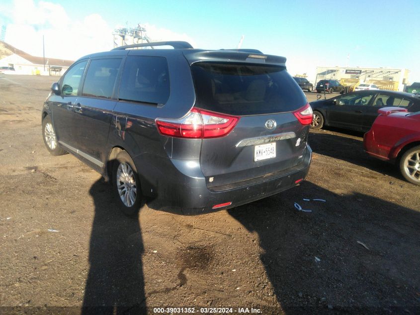 2017 Toyota Sienna Xle Premium 8 Passenger VIN: 5TDYZ3DC9HS766560 Lot: 39031352