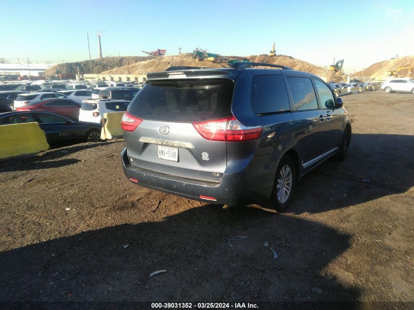 2017 Toyota Sienna Xle Premium 8 Passenger VIN: 5TDYZ3DC9HS766560 Lot: 39031352