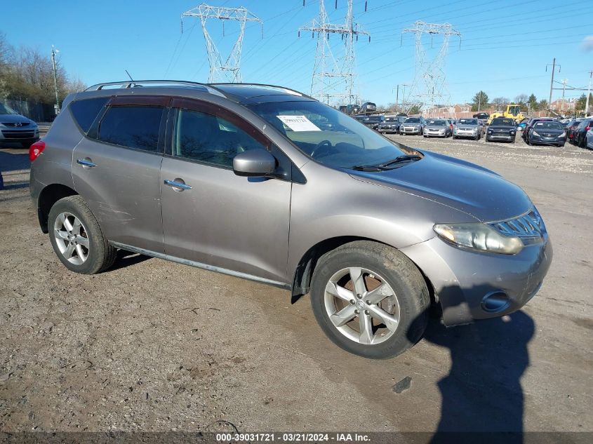 2009 Nissan Murano Sl VIN: JN8AZ18W69W211663 Lot: 39031721