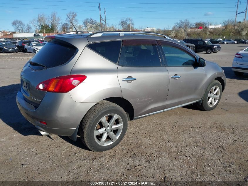 2009 Nissan Murano Sl VIN: JN8AZ18W69W211663 Lot: 39031721