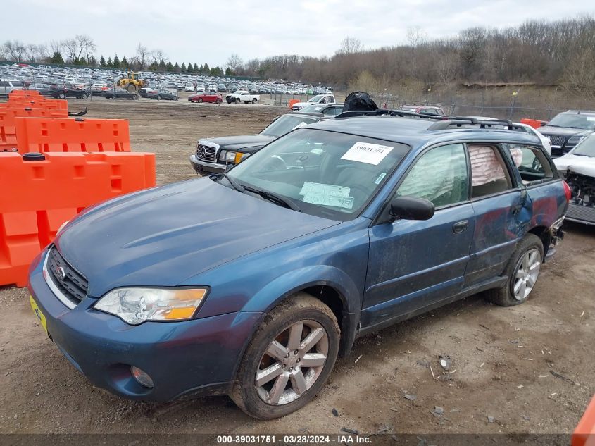 2006 Subaru Outback 2.5I VIN: 4S4BP61CX67344849 Lot: 39031751