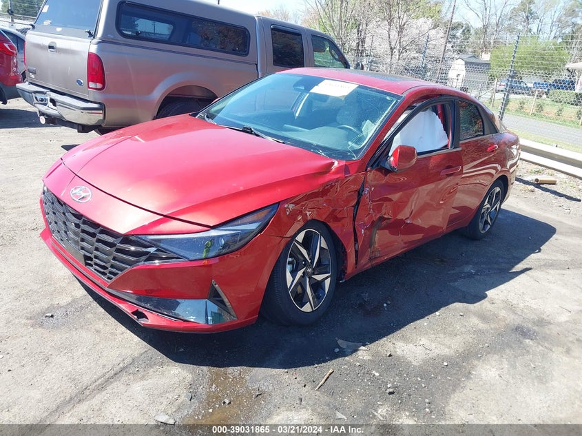 2021 HYUNDAI ELANTRA LIMITED VIN: KMHLP4AG8MU154798