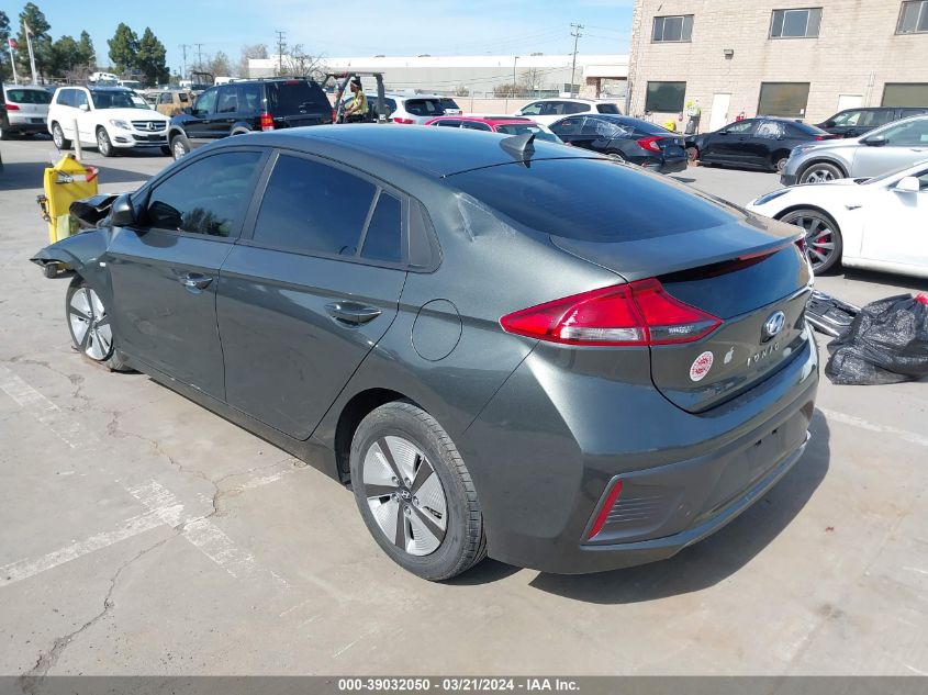 2020 Hyundai Ioniq Hybrid Blue VIN: KMHC65LC3LU226069 Lot: 39032050