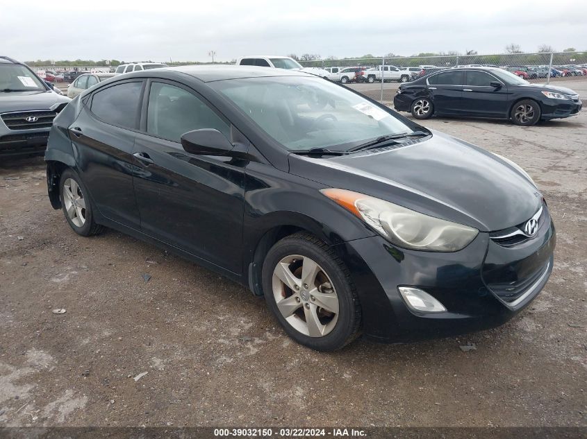 2013 Hyundai Elantra Gls VIN: KMHDH4AE0DU677104 Lot: 39032150