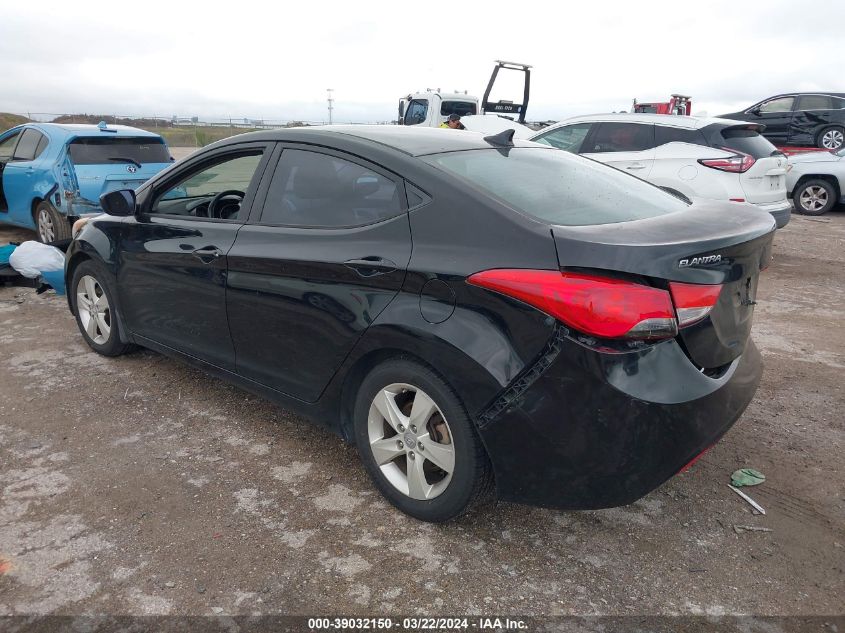 2013 Hyundai Elantra Gls VIN: KMHDH4AE0DU677104 Lot: 39032150