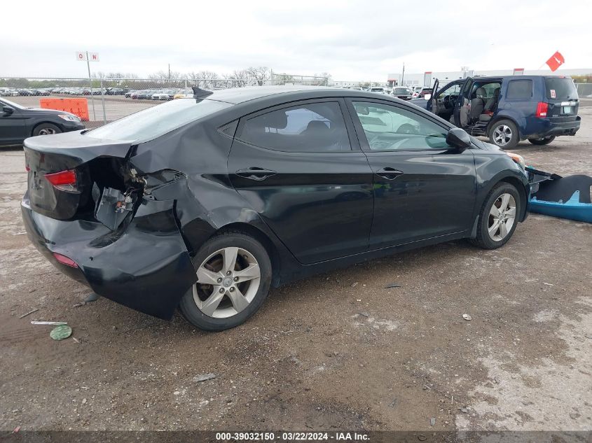 2013 Hyundai Elantra Gls VIN: KMHDH4AE0DU677104 Lot: 39032150