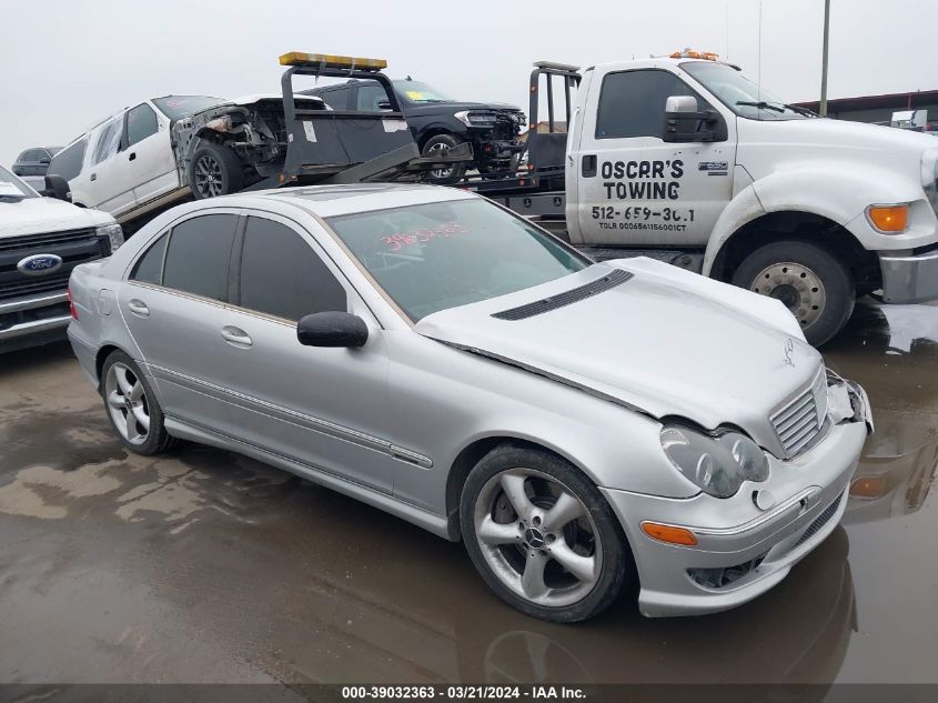 2005 Mercedes-Benz C 230 Kompressor Sport VIN: WDBRF40J85F655595 Lot: 39032363