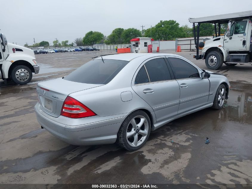 2005 Mercedes-Benz C 230 Kompressor Sport VIN: WDBRF40J85F655595 Lot: 39032363