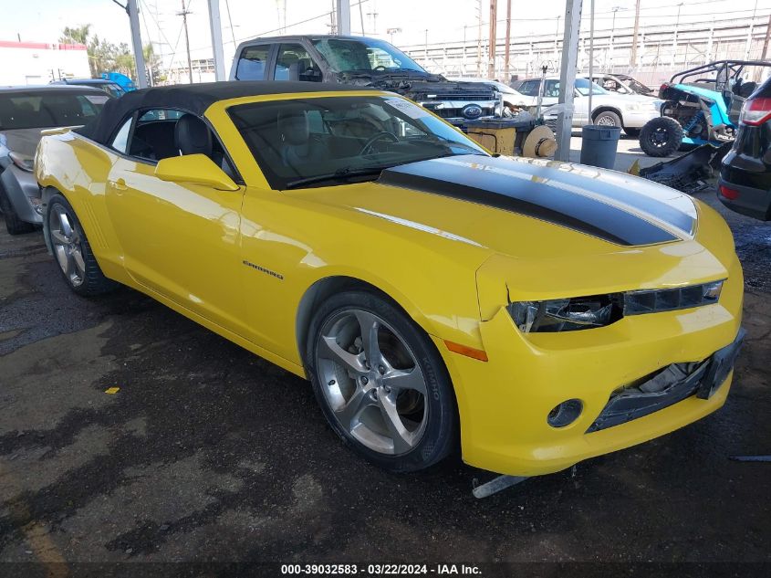 2015 CHEVROLET CAMARO LT - 2G1FF3D37F9255489