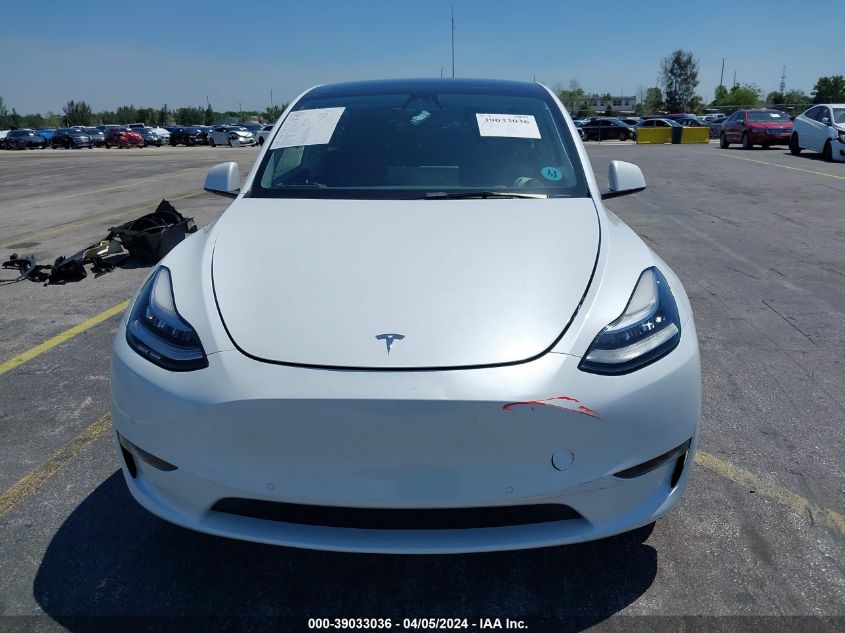 2022 Tesla Model Y Long Range Dual Motor All-Wheel Drive VIN: 7SAYGDEE5NF462205 Lot: 39033036