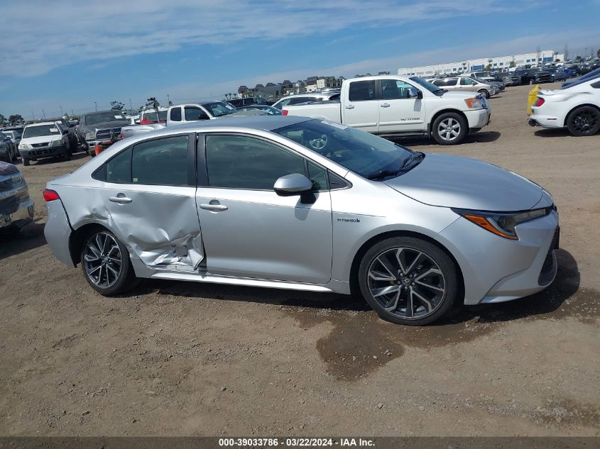 2021 Toyota Corolla Hybrid Le VIN: JTDEAMDE5MJ018039 Lot: 39033786