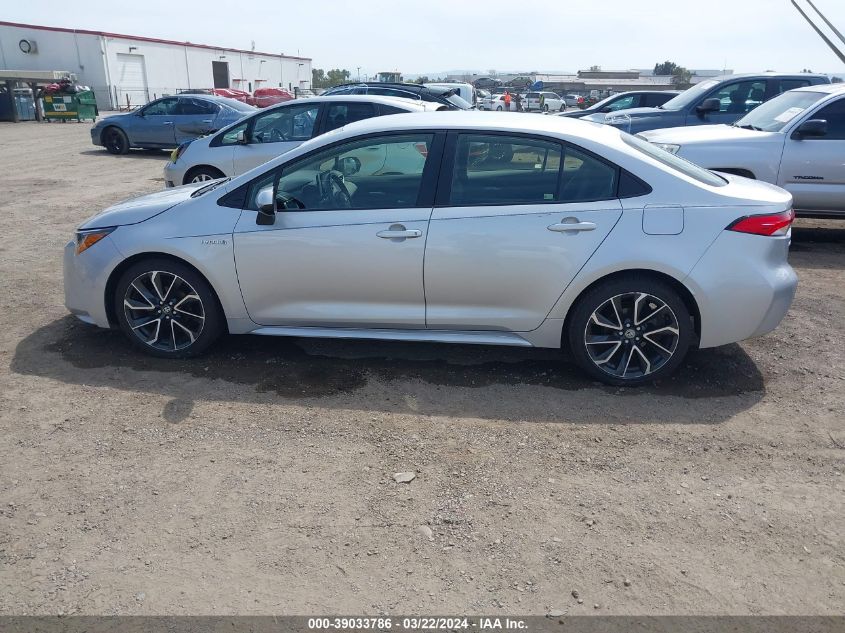 2021 Toyota Corolla Hybrid Le VIN: JTDEAMDE5MJ018039 Lot: 39033786