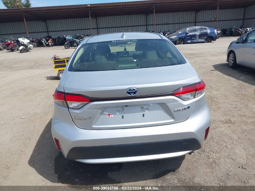 2021 Toyota Corolla Hybrid Le VIN: JTDEAMDE5MJ018039 Lot: 39033786