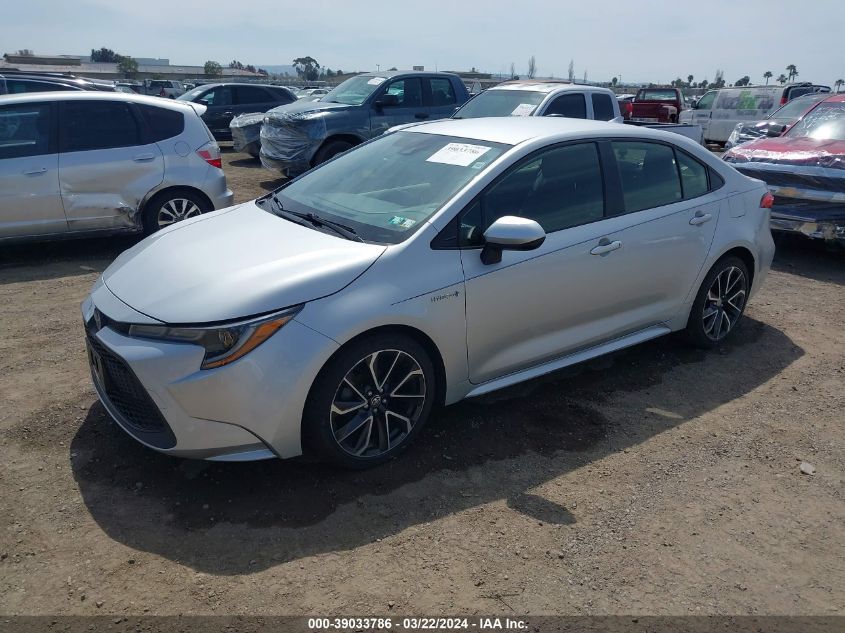 2021 Toyota Corolla Hybrid Le VIN: JTDEAMDE5MJ018039 Lot: 39033786