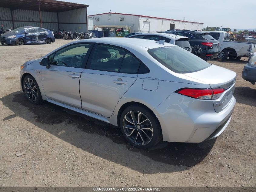 2021 Toyota Corolla Hybrid Le VIN: JTDEAMDE5MJ018039 Lot: 39033786