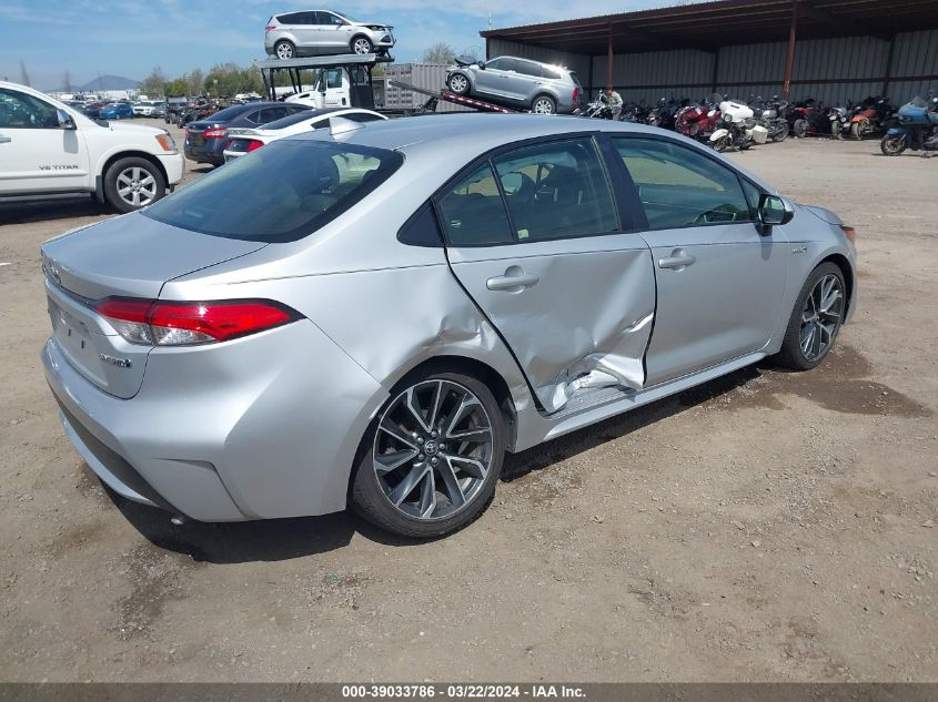 2021 Toyota Corolla Hybrid Le VIN: JTDEAMDE5MJ018039 Lot: 39033786