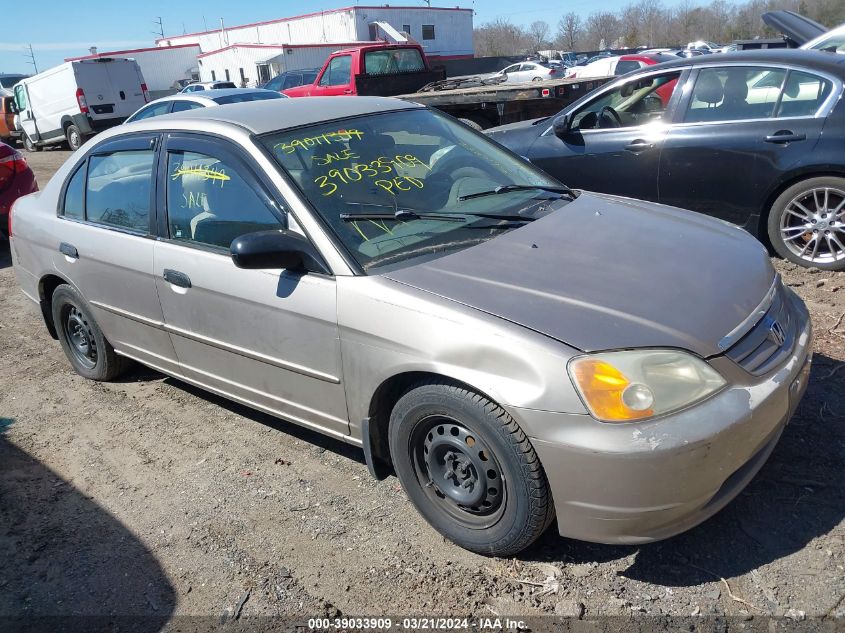 1HGES165X1L021111 | 2001 HONDA CIVIC