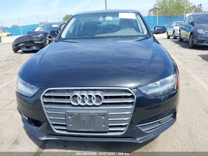 2014 Audi A4 2.0T Premium VIN: WAUAFAFL0EN021125 Lot: 39033959