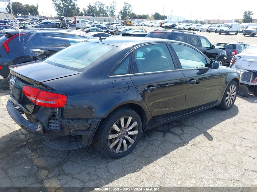 2014 Audi A4 2.0T Premium VIN: WAUAFAFL0EN021125 Lot: 39033959