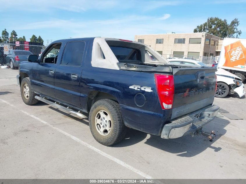 2005 Chevrolet Avalanche 1500 Ls VIN: 3GNEK12Z75G222028 Lot: 39034676