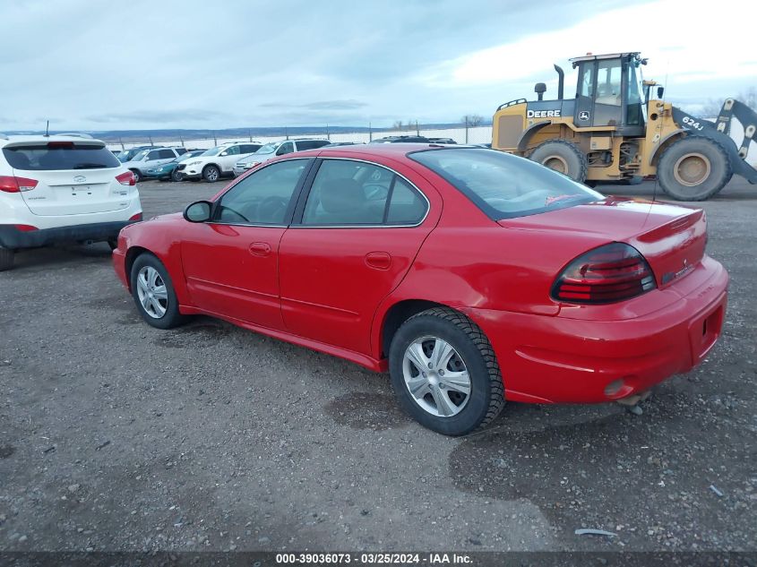 2005 Pontiac Grand Am Se VIN: 1G2NE52F85M203406 Lot: 39036073