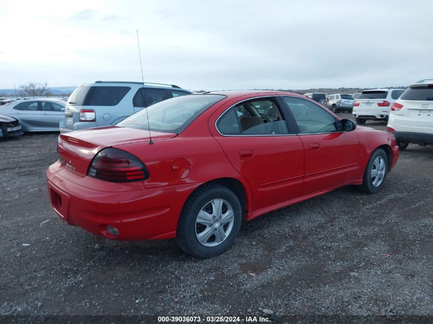 2005 Pontiac Grand Am Se VIN: 1G2NE52F85M203406 Lot: 39036073