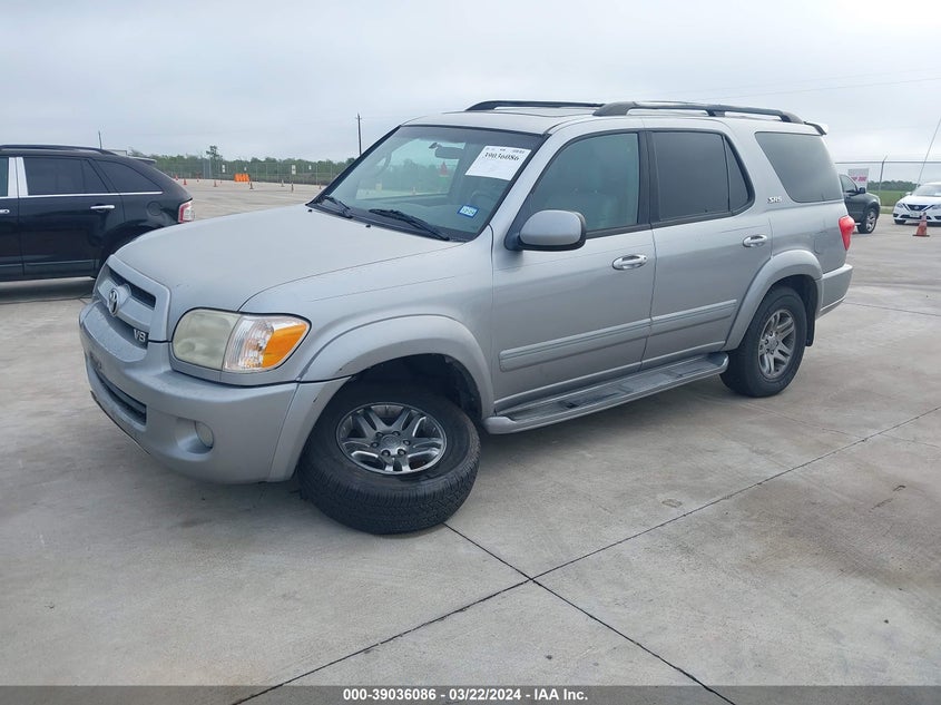 2007 Toyota Sequoia Sr5 V8 VIN: 5TDZT34AX7S297451 Lot: 39036086