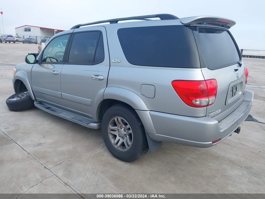 2007 Toyota Sequoia Sr5 V8 VIN: 5TDZT34AX7S297451 Lot: 39036086