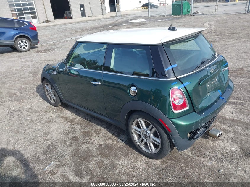 2013 Mini Hardtop Cooper S VIN: WMWSV3C55DT392395 Lot: 39036303
