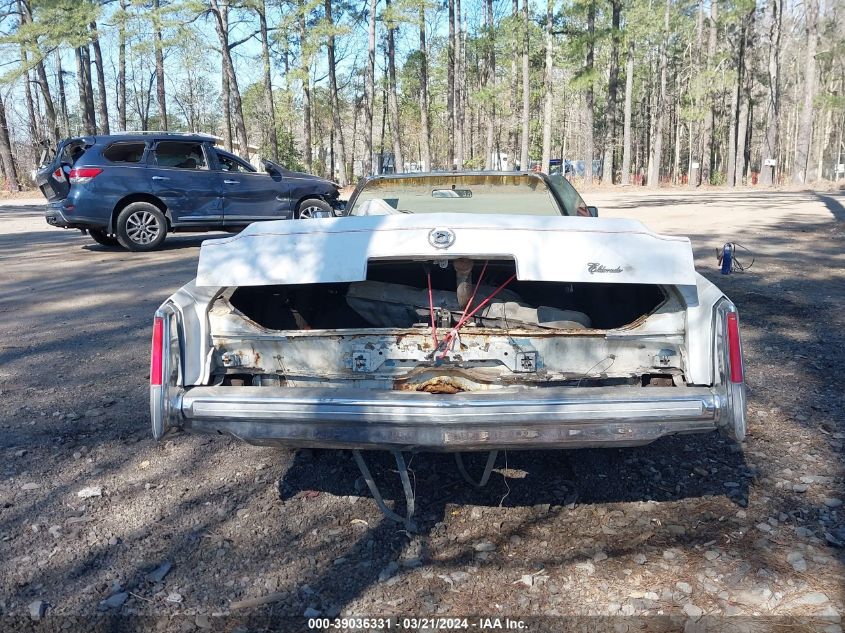 1976 Cadillac Eldorado VIN: 6L47S6Q310987 Lot: 39036331