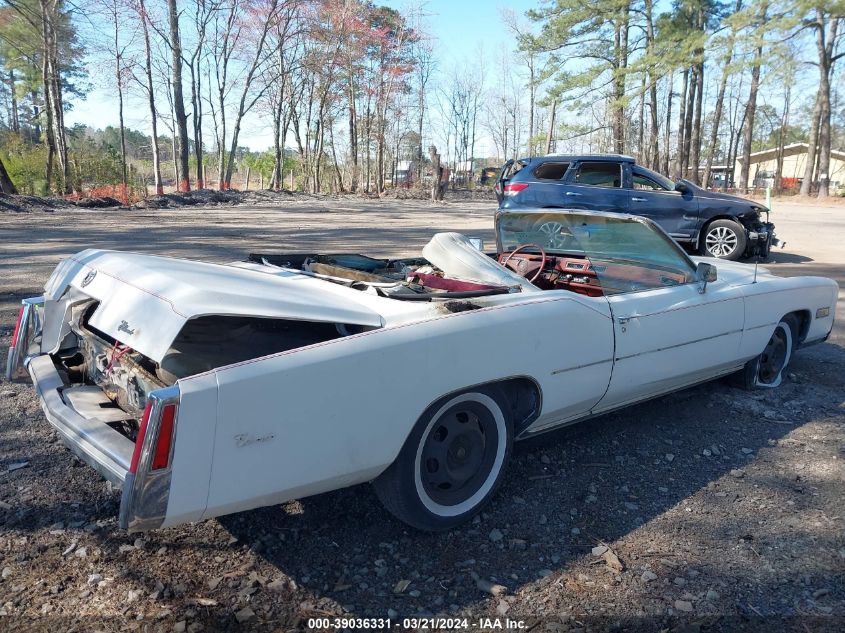 1976 Cadillac Eldorado VIN: 6L47S6Q310987 Lot: 39036331