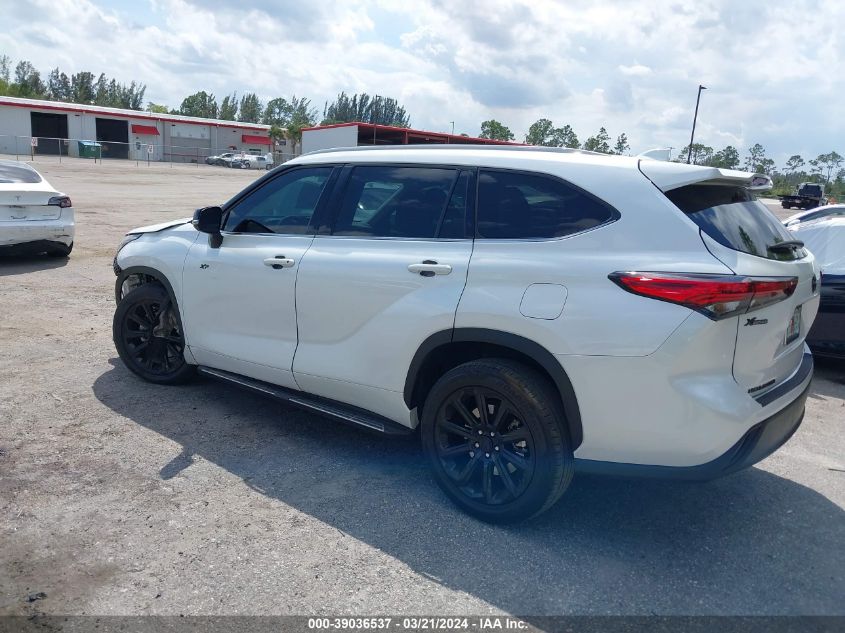 2022 Toyota Highlander Xle VIN: 5TDGZRAH0NS554706 Lot: 39036537