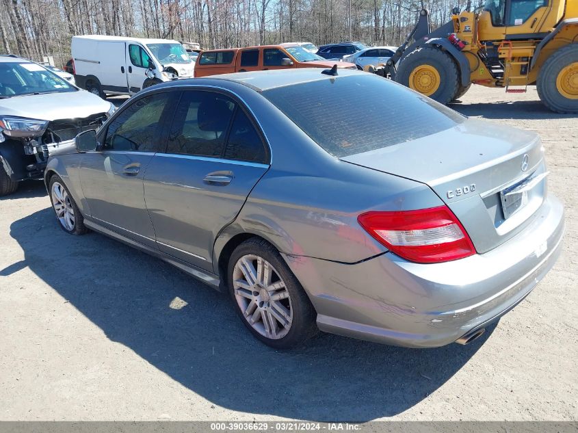 WDDGF81X98F084082 | 2008 MERCEDES-BENZ C 300