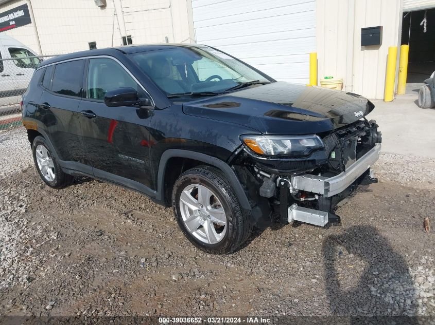 2022 Jeep Compass Latitude Fwd VIN: 3C4NJCBB0NT213284 Lot: 39036652