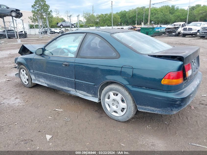 1998 Honda Civic Ex VIN: 1HGEJ824XWL122231 Lot: 39036946