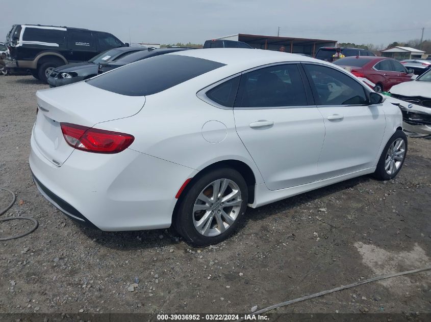 2015 Chrysler 200 Limited VIN: 1C3CCCAB1FN726648 Lot: 39036952