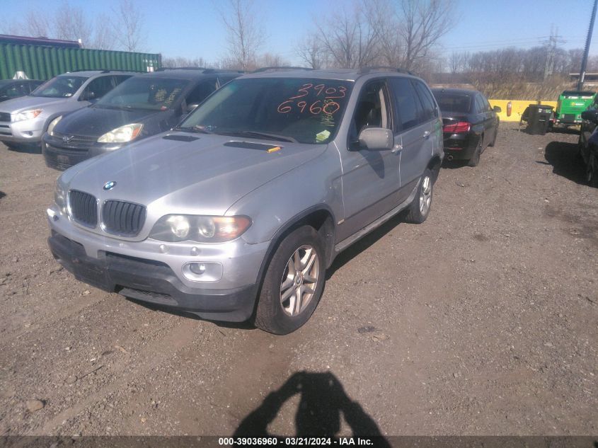 5UXFA13565LY22391 2005 BMW X5 3.0I