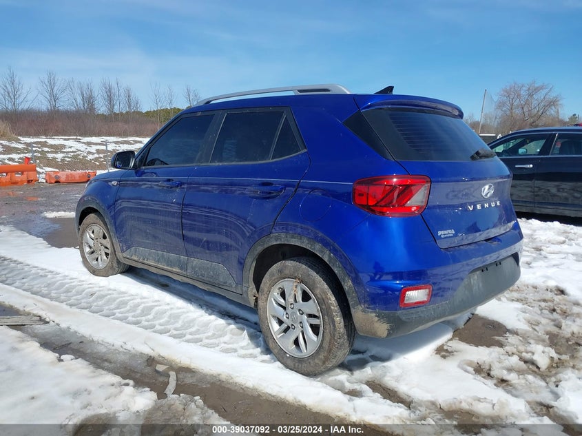 2020 Hyundai Venue Sel VIN: KMHRC8A35LU033476 Lot: 39037092