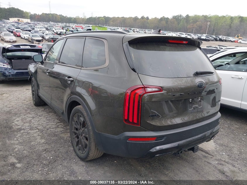 2021 Kia Telluride Sx VIN: 5XYP5DHC7MG099180 Lot: 39037135