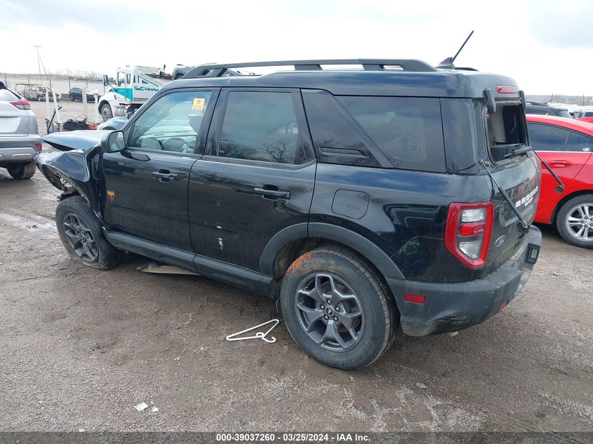 2022 Ford Bronco Sport Badlands VIN: 3FMCR9D97NRD48669 Lot: 39037260