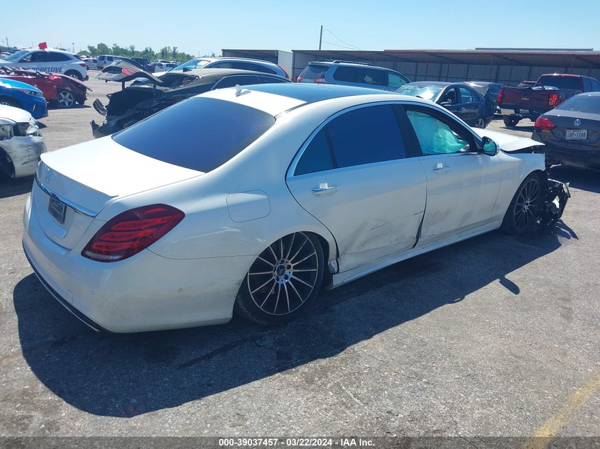 2015 Mercedes-Benz S 550 VIN: WDDUG8CB3FA115886 Lot: 39037457
