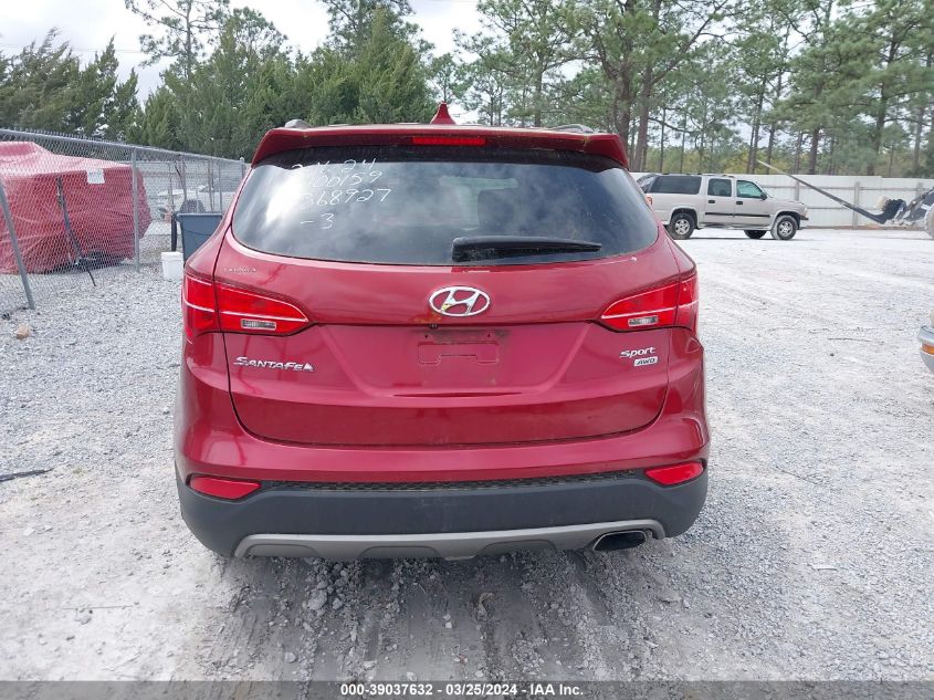 2016 Hyundai Santa Fe Sport 2.4L VIN: 5XYZUDLB2GG368927 Lot: 39037632