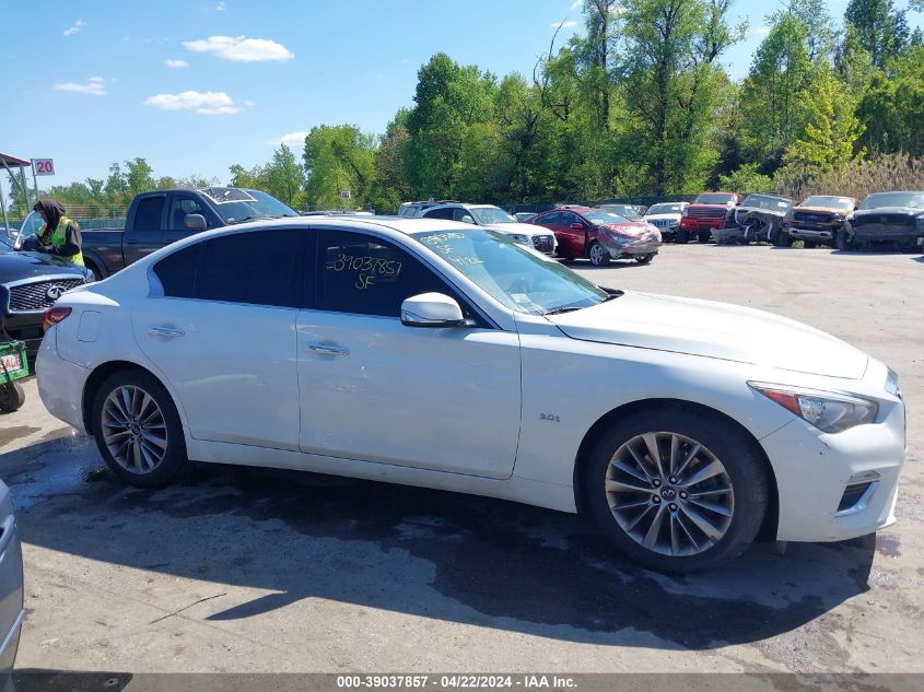 2018 Infiniti Q50 3.0T Luxe VIN: JN1EV7AR3JM442538 Lot: 39037857