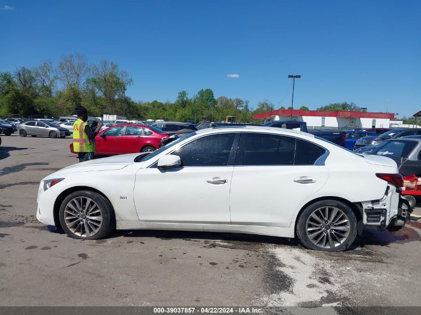 2018 Infiniti Q50 3.0T Luxe VIN: JN1EV7AR3JM442538 Lot: 39037857