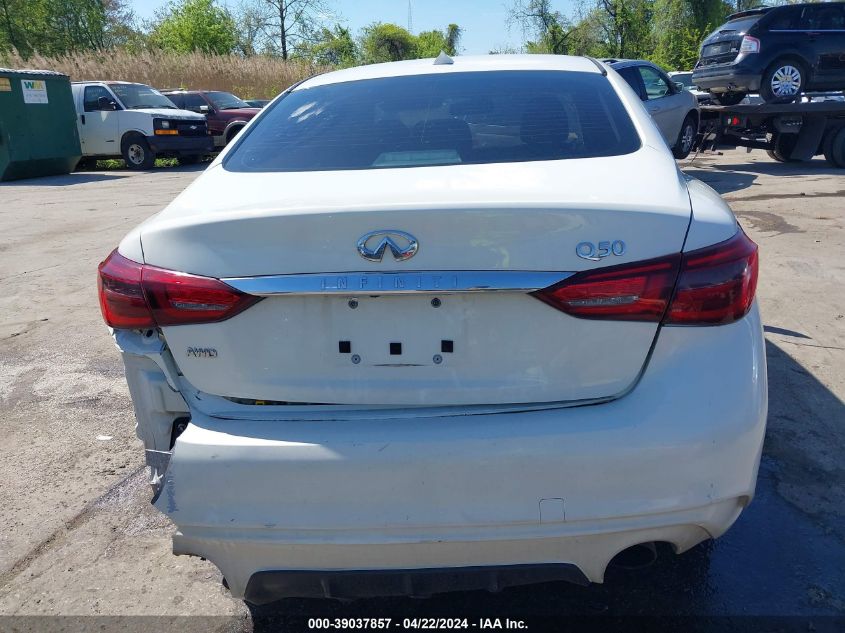 2018 Infiniti Q50 3.0T Luxe VIN: JN1EV7AR3JM442538 Lot: 39037857