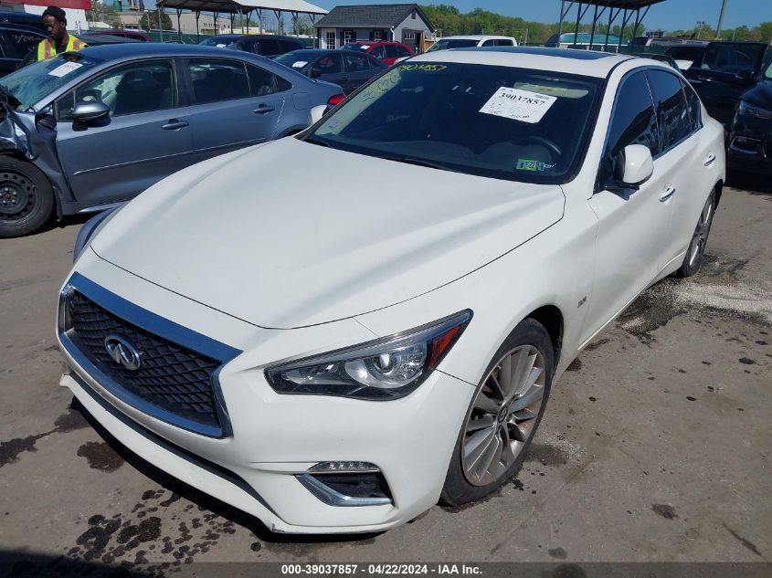 2018 Infiniti Q50 3.0T Luxe VIN: JN1EV7AR3JM442538 Lot: 39037857