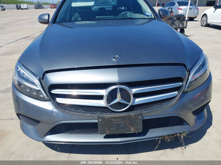 2019 MERCEDES-BENZ C-CLASS VIN: 55SWF8DB6KU299662