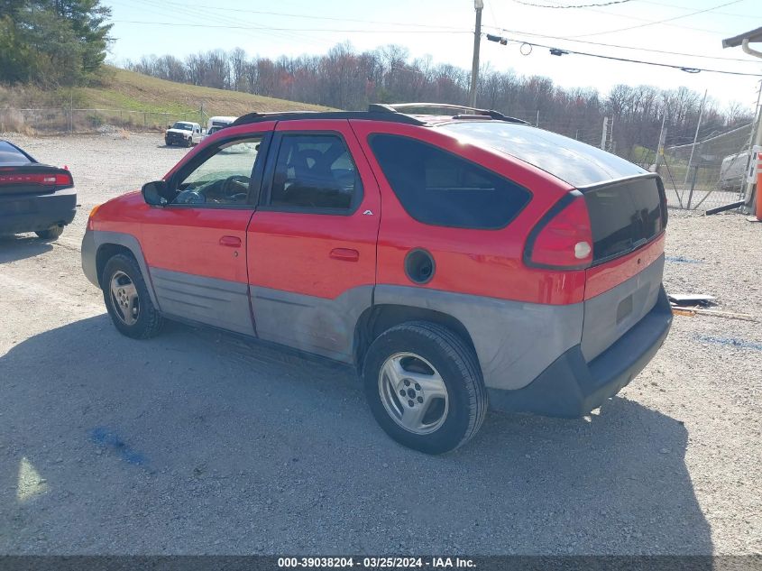 2001 Pontiac Aztek Gt VIN: 3G7DA03E71S531095 Lot: 39038204